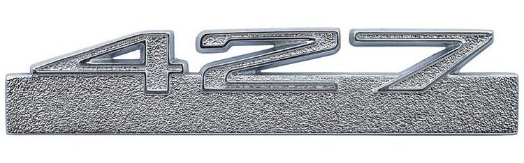 Fender and Hood Emblem Emblem 69 Yenko 427 with Bar
