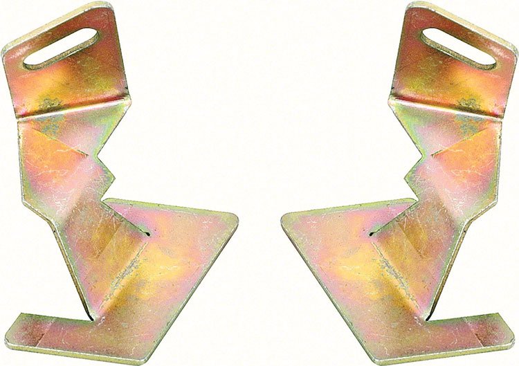 1968-72 Chevy II / Nova Lower Windshield Reveal Molding Corner Clips - PR