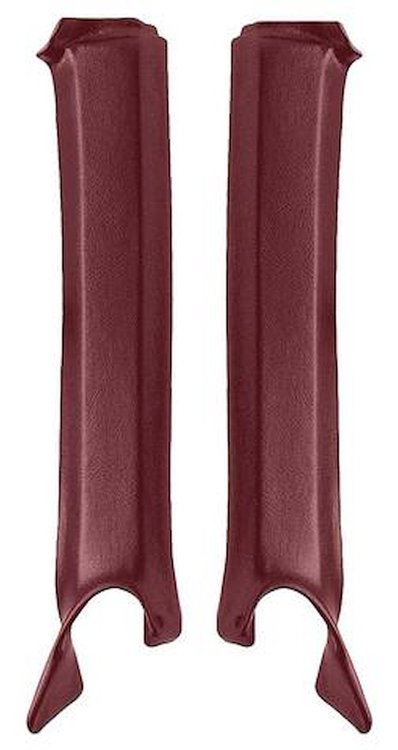 K696002 Inner Pillar Post Moldings 1968 Camaro, Firebird; Coupe; Red; Pair