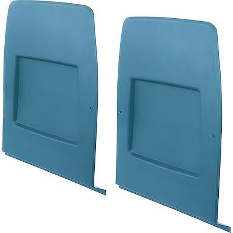 K7104 1971-78 Camaro, Firebird, 1973-79 Nova, X-Body; 1971-80 H-Body; Bucket Seat Back Panel Set; Bright Blue