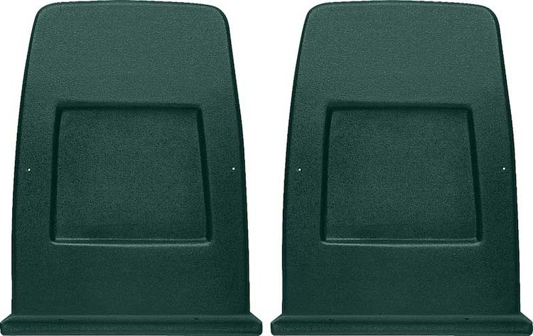 K7113 1971-78 Camaro, Firebird, 1973-79 Nova, X-Body; 1971-80 H-Body; Bucket Seat Back Panel Set; Dark Green