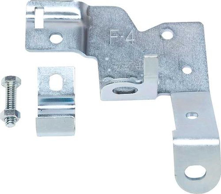 K7971 1968-69 Firebird, Trans Am; Throttle Cable Bracket; 4 bbl.; TH400 or Manual Trans