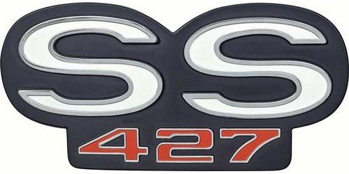Grille and Rear Panel Emblem 1966-1967 Chevelle SS 427