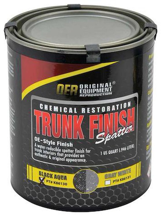 1-Quart Black/Aqua Trunk Spatter Paint