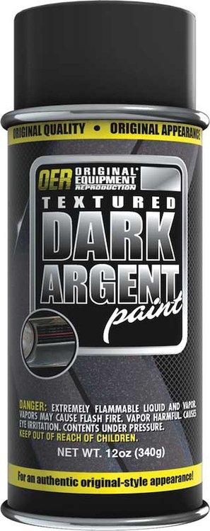 K89183 Textured Dark Argent Paint-1960-76 Dodge, Plymouth; Mopar; 16 Oz. Aerosol Can (Net Wt. 12 Oz.)