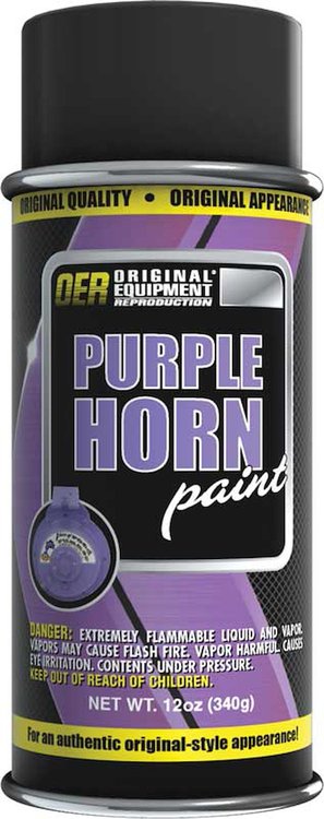 K89187 Horn Paint-1960-76 Dodge, Plymouth, Mopar; Beep Beep Purple; 16 Oz. Aerosol Can (Net Wt. 12 Oz.)