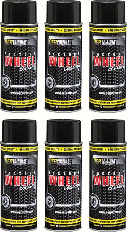 K89331 Wheel Paint Charcoal Gray Metallic OER "Factory Wheel Coating" Case of 6-16 Oz Cans