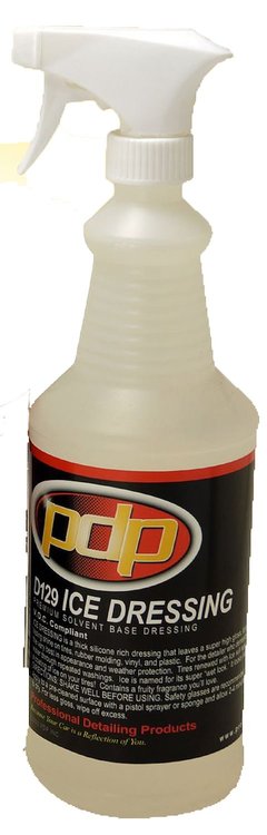 Ice Super Shine Dressing for Rubber, Vinyl & Plastic [1 quart, With Sprayer]