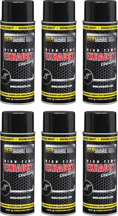 K89559 Exhaust Coating OER Cast Iron Gray Hi-Temp Case of 6-12 Oz Aerosol Can