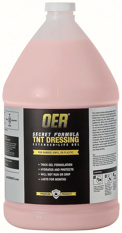 oer/Reg Secret Formula 1 Gallon Tnt Gel Extended Life Tire / Trim Dressing