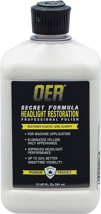 oer? Secret Formula Headlight Restorer professional Polish 12 Oz.