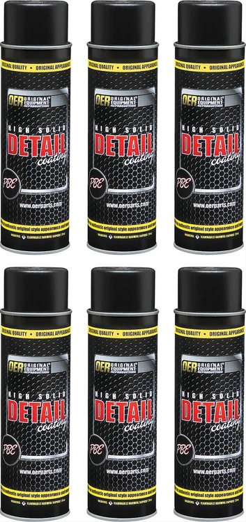K89681 Detail Coating OER Dark Gray High Solids Case of 6; 16 Oz Aerosol Cans
