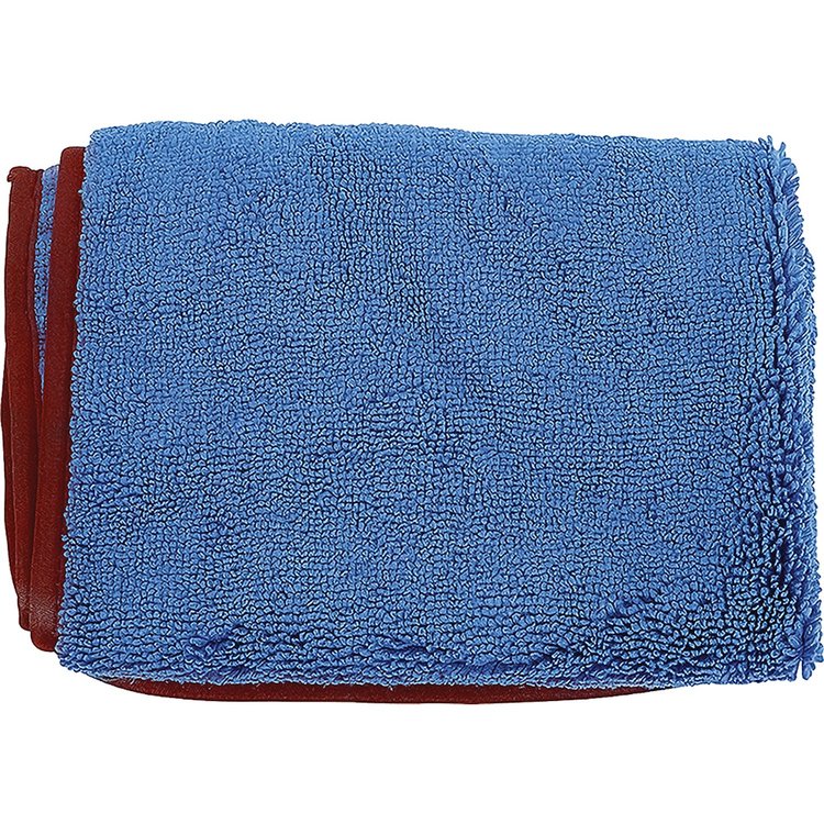 K89806A 16" x 16" Blue Monster Microfiber Towel, Each