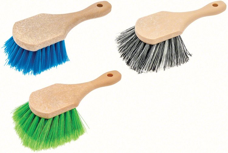 K89850 Body Wash Brush Set 3-Piece Professional 8" Short Handle
