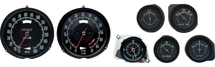 K9694 Dash Gauge Kit 1969-71 Corvette