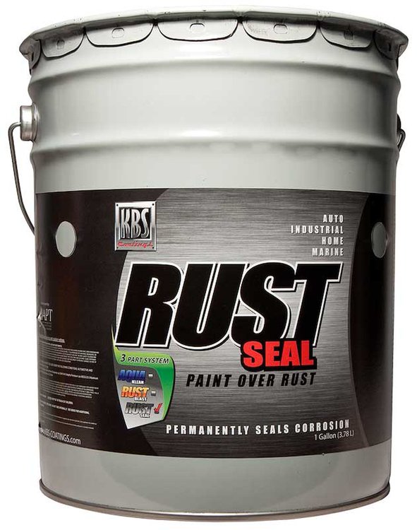 KB4601 KBS RustSeal; Rust Preventive Corrosion Barrier Coating; Gloss Black; 5 Gallon Pail