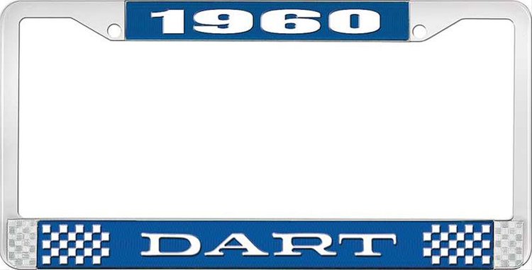 1960 Dart License Plate Frame - Blue