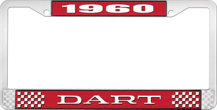 1960 Dart License Plate Frame - Red