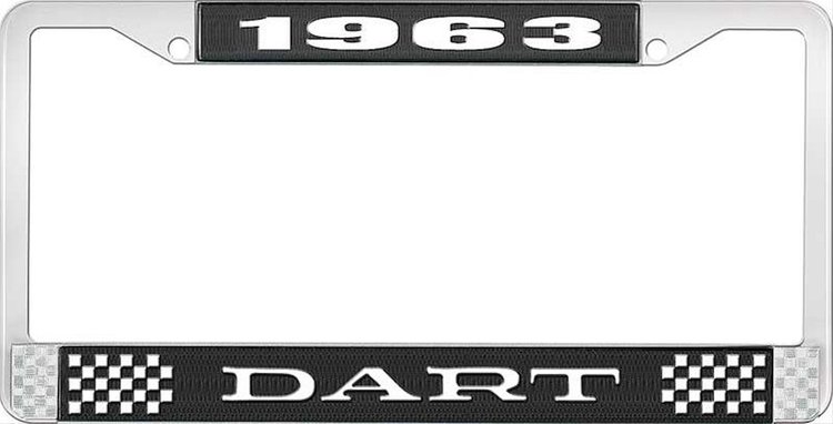1963 Dart License Plate Frame - Black
