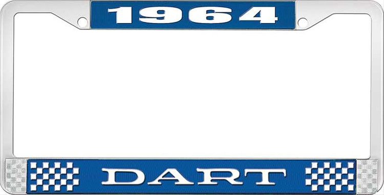 1964 Dart License Plate Frame - Blue