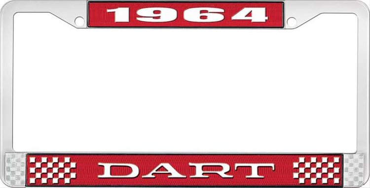 1964 Dart License Plate Frame - Red