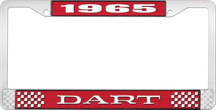 1965 Dart License Plate Frame - Red
