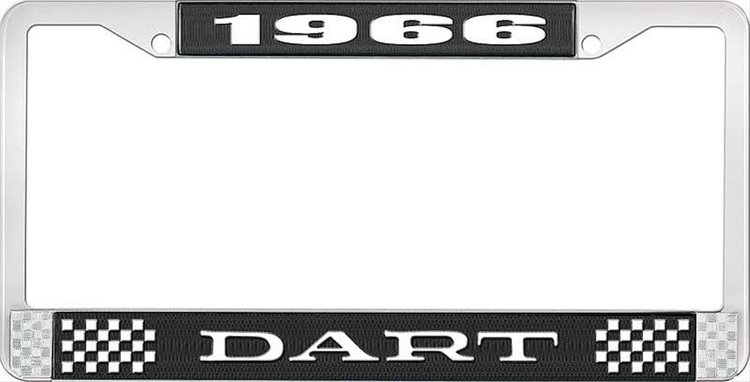 1966 Dart License Plate Frame - Black