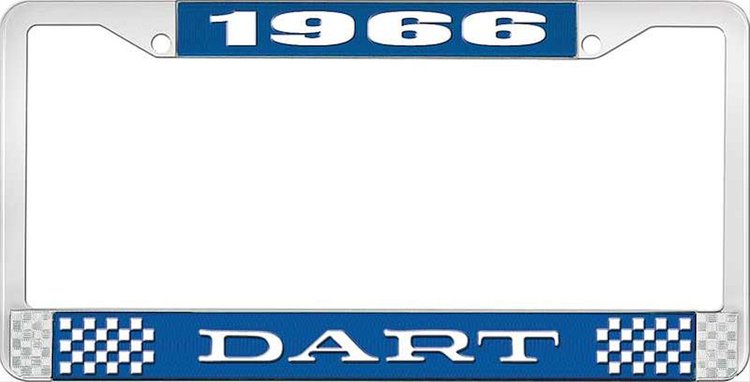 1966 Dart License Plate Frame - Blue