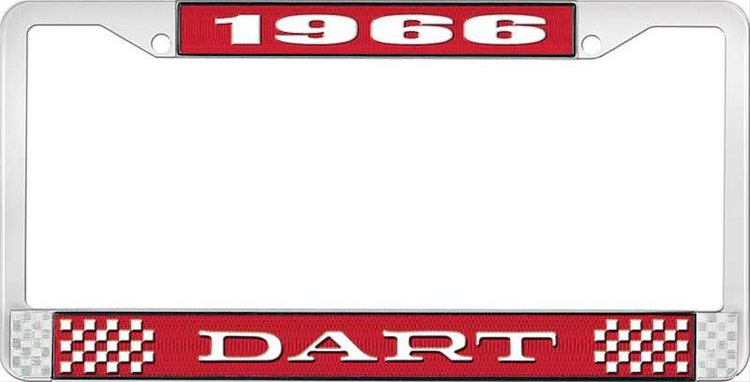 1966 Dart License Plate Frame - Red