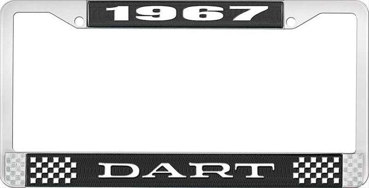 1967 Dart License Plate Frame - Black