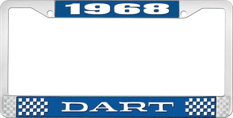 1968 Dart License Plate Frame - Blue