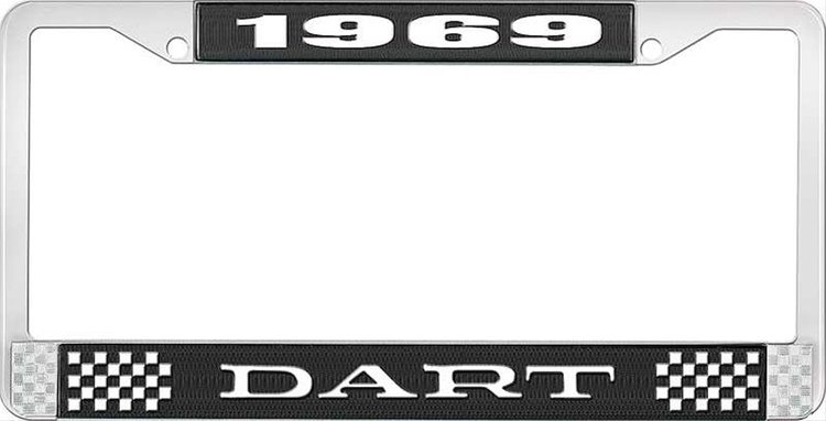 1969 Dart License Plate Frame - Black
