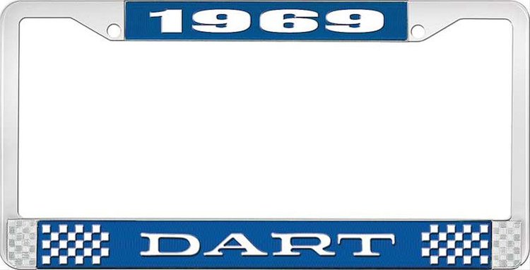 1969 Dart License Plate Frame - Blue