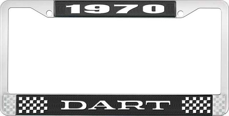 1970 Dart License Plate Frame - Black