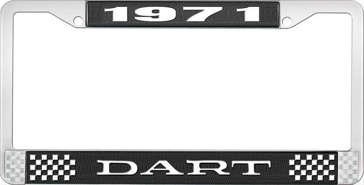1971 Dart License Plate Frame - Black