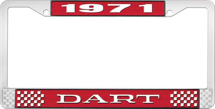 1971 Dart License Plate Frame - Red