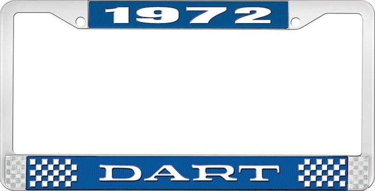 1972 Dart License Plate Frame - Blue