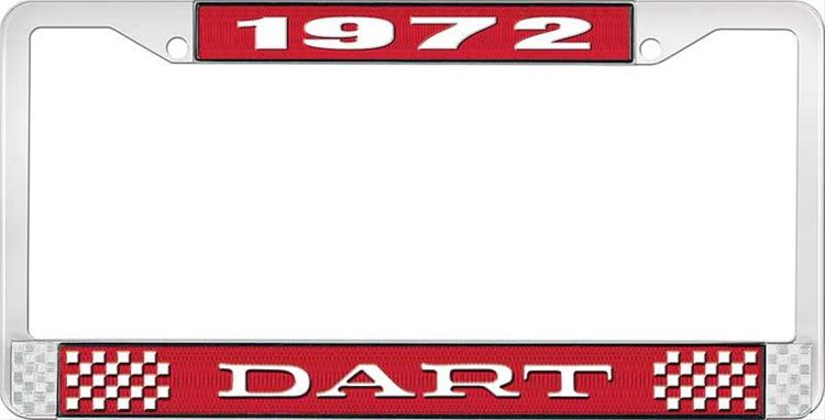 1972 Dart License Plate Frame - Red