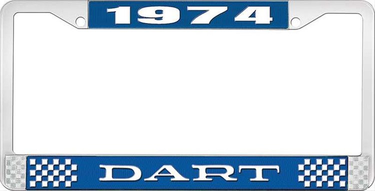 1974 Dart License Plate Frame - Blue