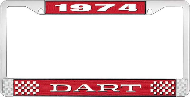 1974 Dart License Plate Frame - Red