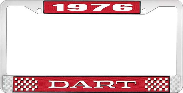 1976 Dart License Plate Frame - Red