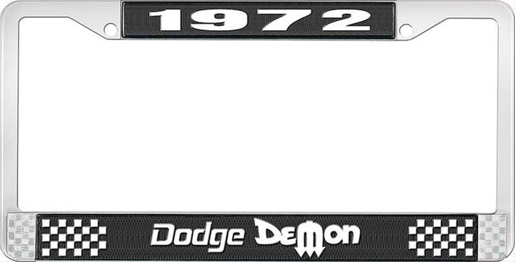 1972 Dodge Demon License Plate Frame - Black