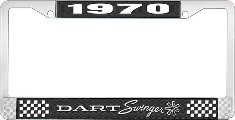 1970 Dart Swinger License Plate Frame - Black