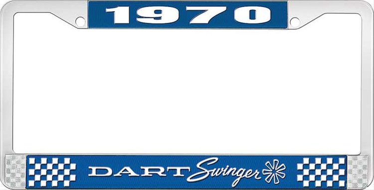 1970 Dart Swinger License Plate Frame - Blue