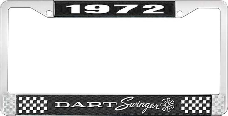 1972 Dart Swinger License Plate Frame - Black