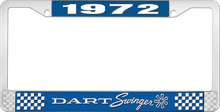 1972 Dart Swinger License Plate Frame - Blue
