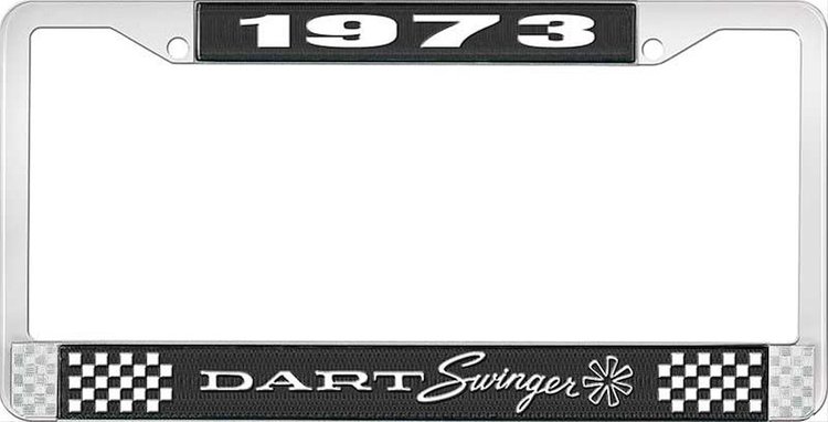 1973 Dart Swinger License Plate Frame - Black