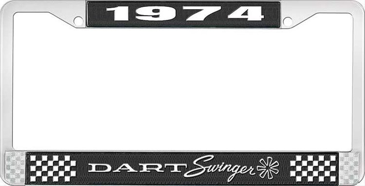 1974 Dart Swinger License Plate Frame - Black