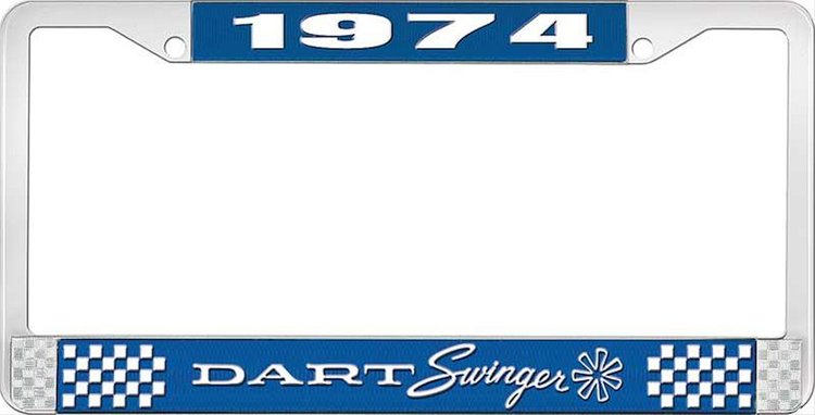 1974 Dart Swinger License Plate Frame - Blue