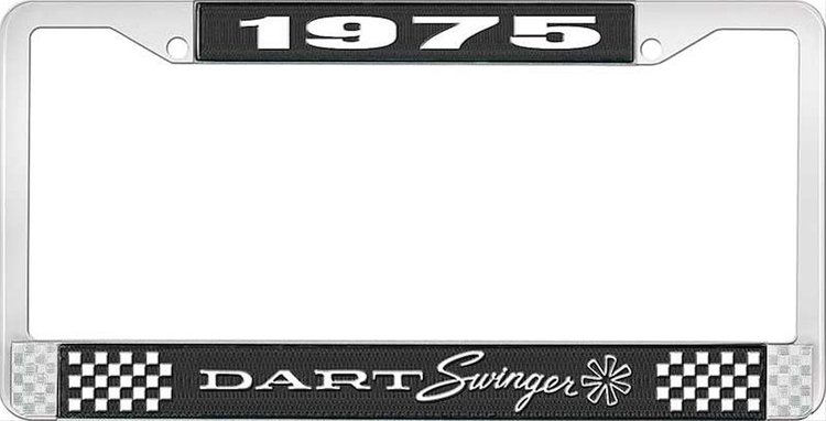1975 Dart Swinger License Plate Frame - Black